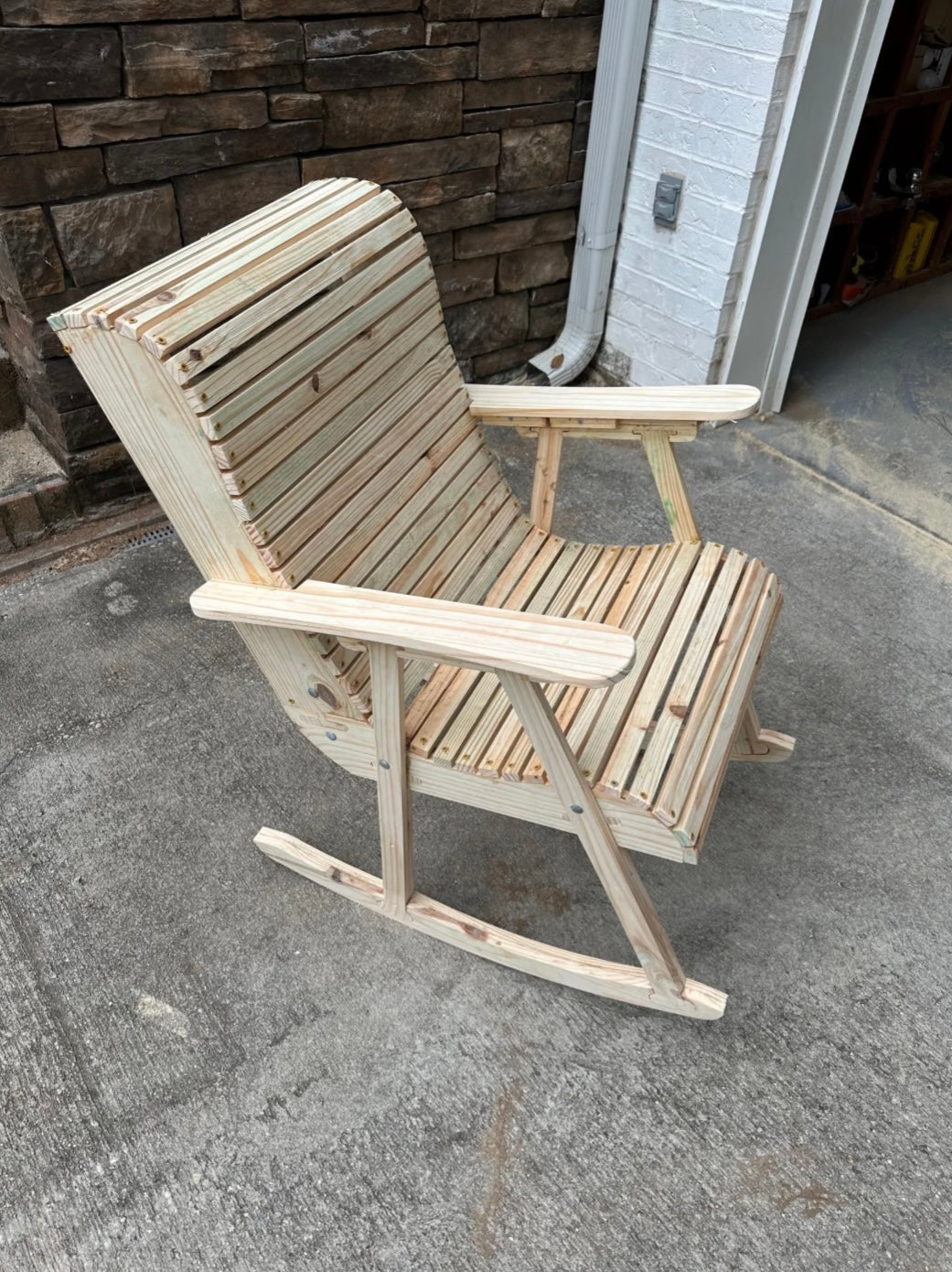 Fence Picket Rocking Chair CNC Plans – Carbide Create File | Digital Download for Woodworkers