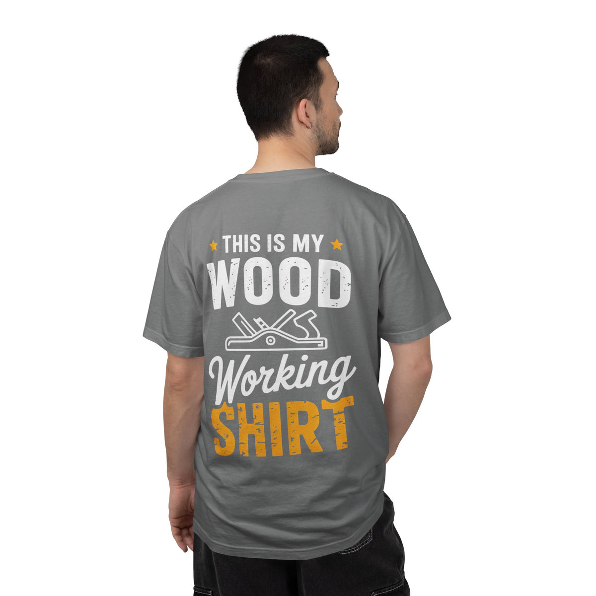 Woodworking T-Shirt — "This Is My Woodworking Shirt" Garment-Dyed Tee (Ewing Woodworks)