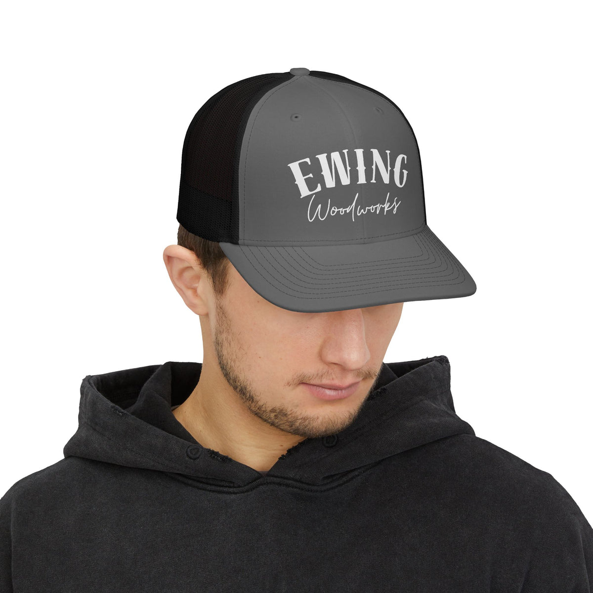 Ewing Woodworks Embroidered Trucker Cap