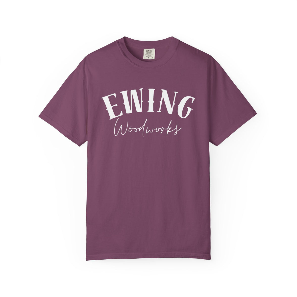 Ewing Woodworks Logo T-Shirt — Garment-Dyed Casual Tee