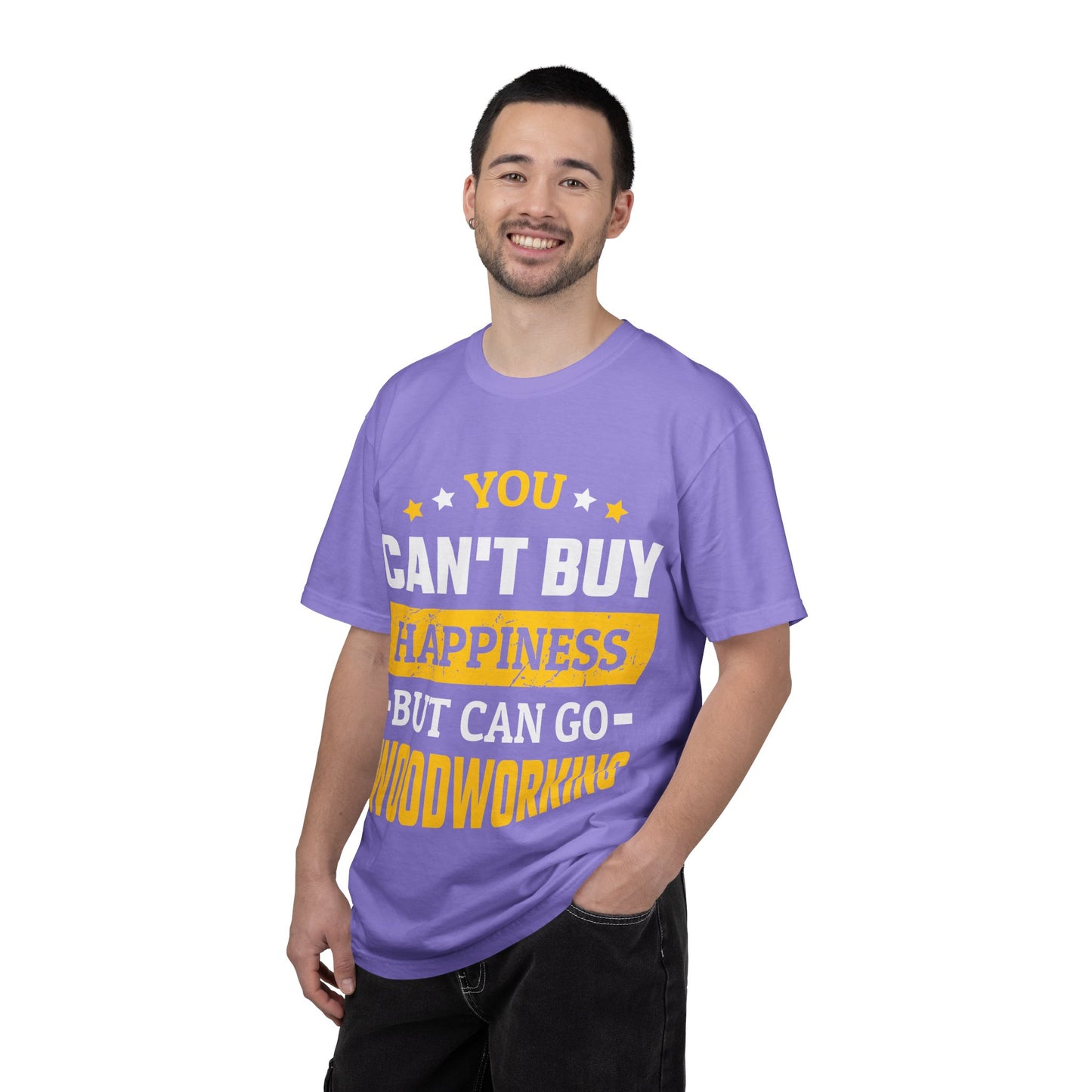 Woodworking T-Shirt - "You Can't Buy Happiness But Can Go Woodworking" Graphic Tee