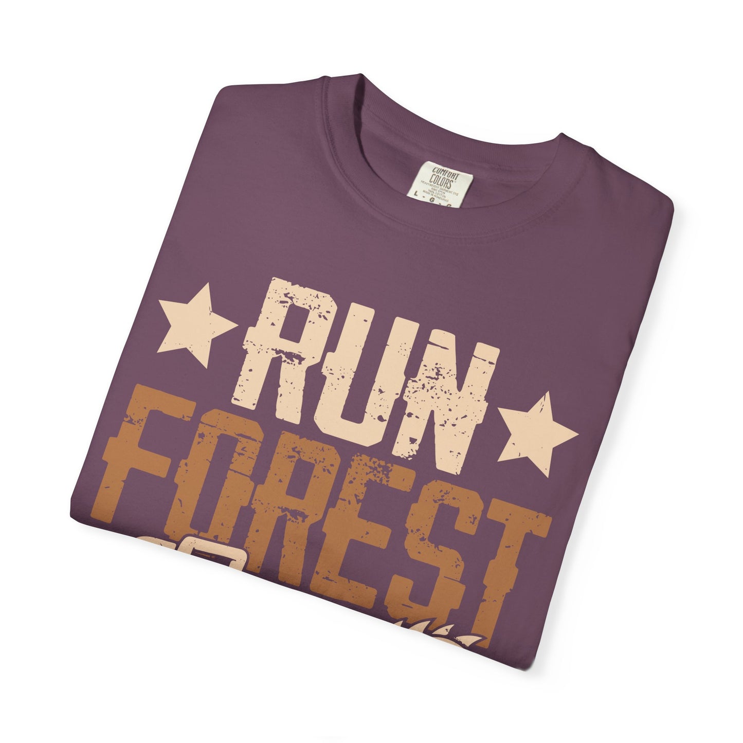 Run Forest Run Chainsaw T-Shirt — Funny Retro Lumberjack Tee