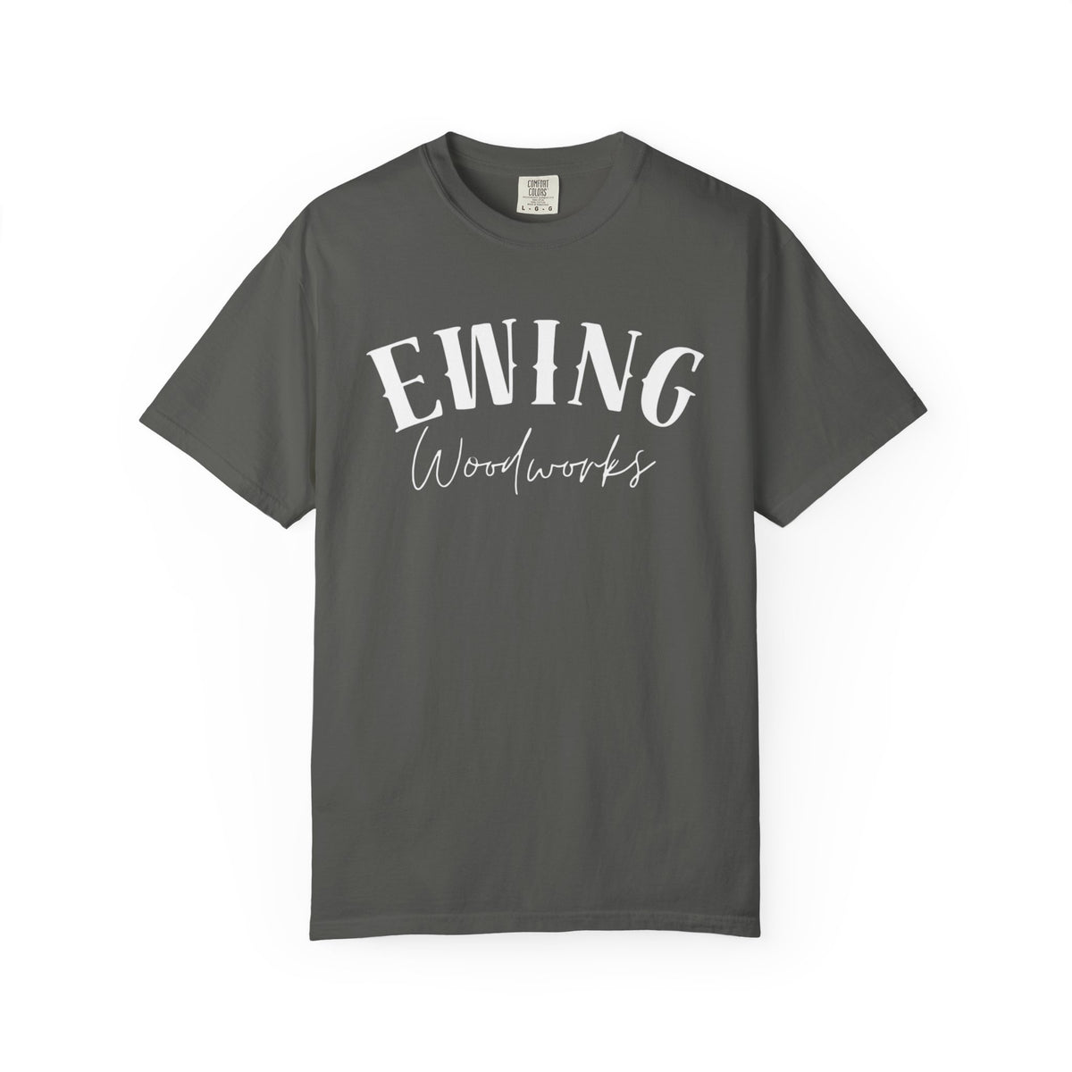 Ewing Woodworks Logo T-Shirt — Garment-Dyed Casual Tee