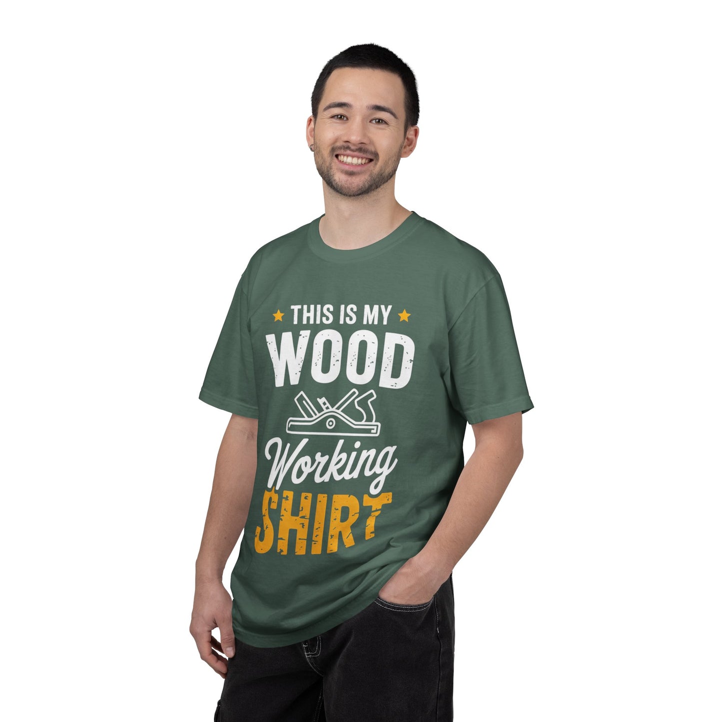 Woodworking Shirt — “This Is My Wood Working Shirt” Graphic Tee for Carpenters & DIYers