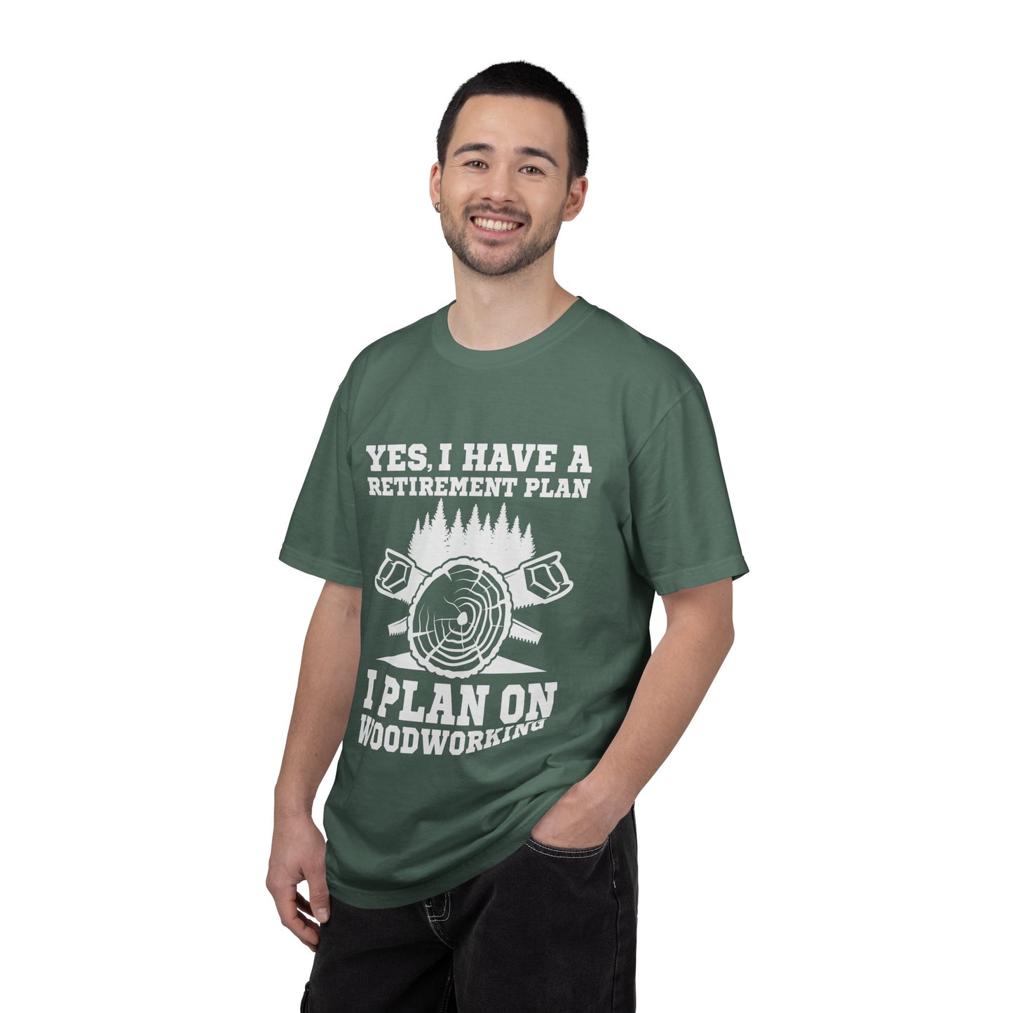 Woodworking Retirement T-Shirt – "Yes, I Have a Retirement Plan I Plan on Woodworking"