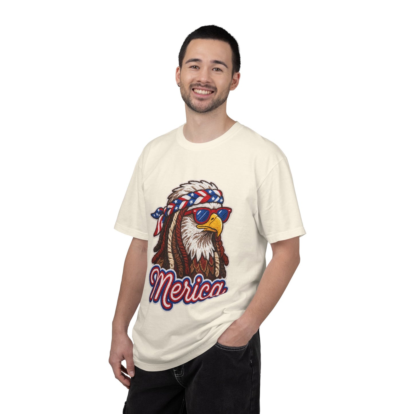 Merica Bald Eagle T-Shirt — Patriotic 'Merica Graphic Tee for 4th of July