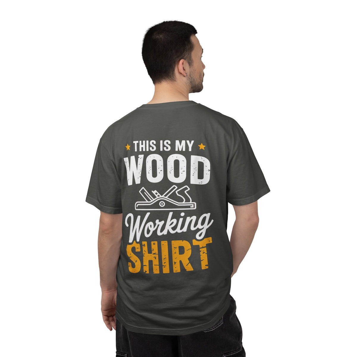 Woodworking T-Shirt — "This Is My Woodworking Shirt" Garment-Dyed Tee (Ewing Woodworks)