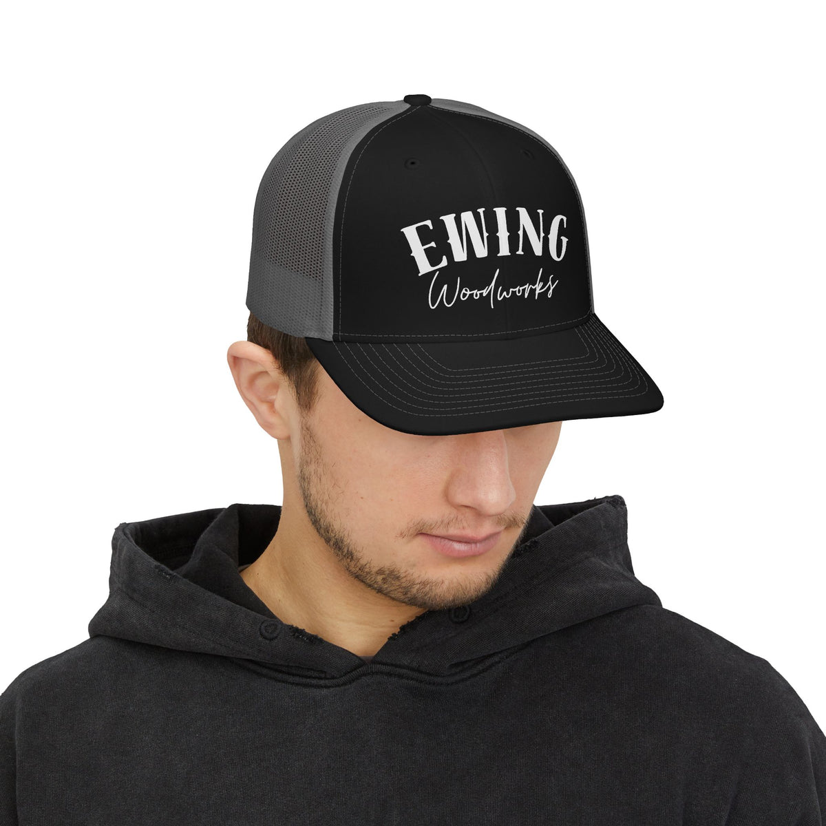 Ewing Woodworks Embroidered Trucker Cap