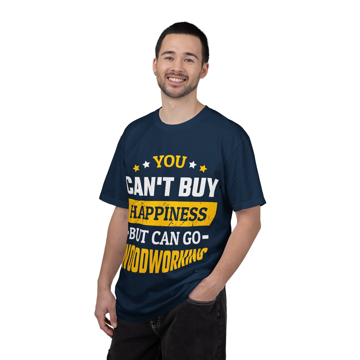 Woodworking T-Shirt - "You Can't Buy Happiness But Can Go Woodworking" Graphic Tee