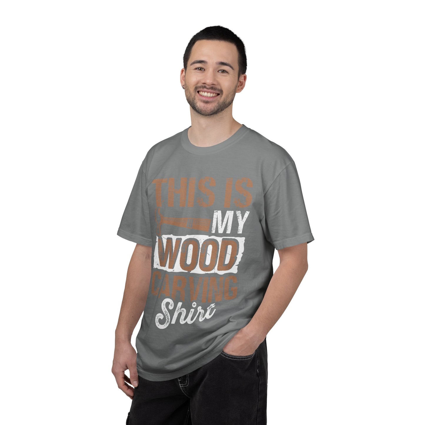 Wood Carving T-Shirt — "This Is My Wood Carving Shirt" Graphic Tee for Woodworkers