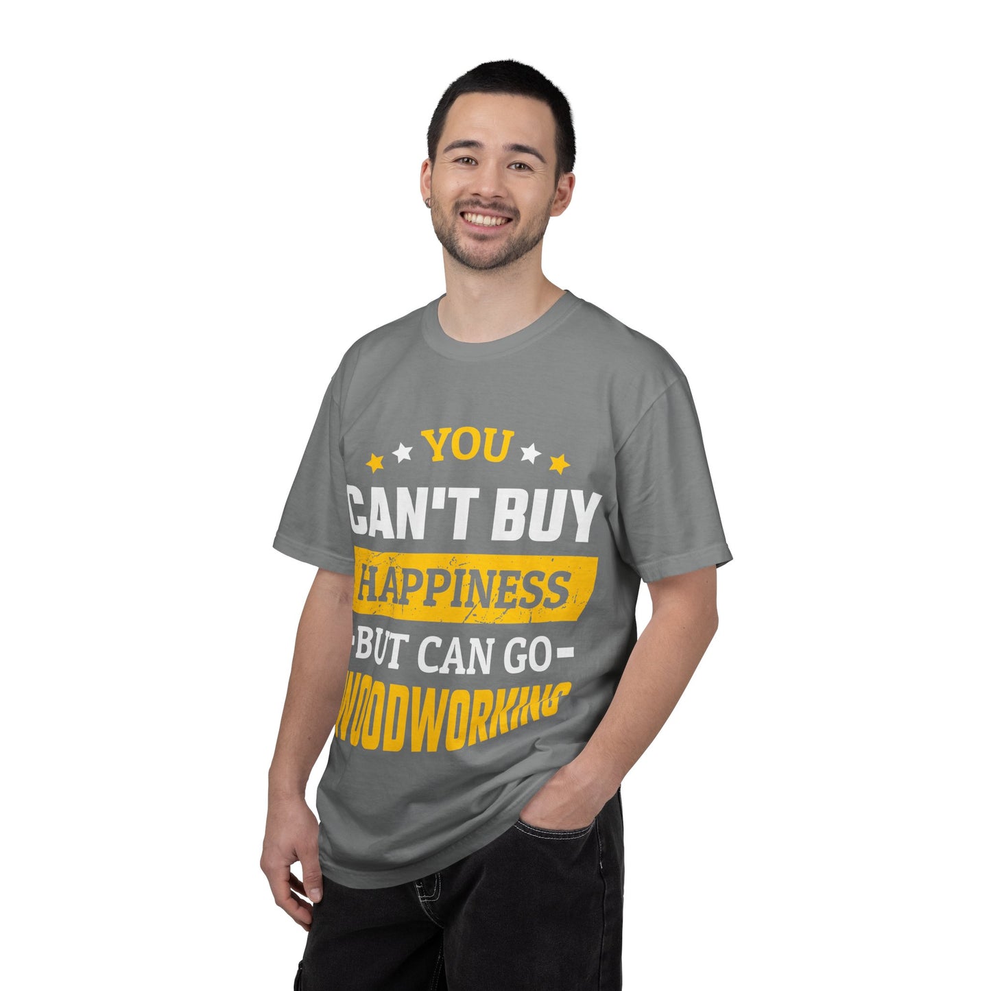 Woodworking T-Shirt - "You Can't Buy Happiness But Can Go Woodworking" Graphic Tee