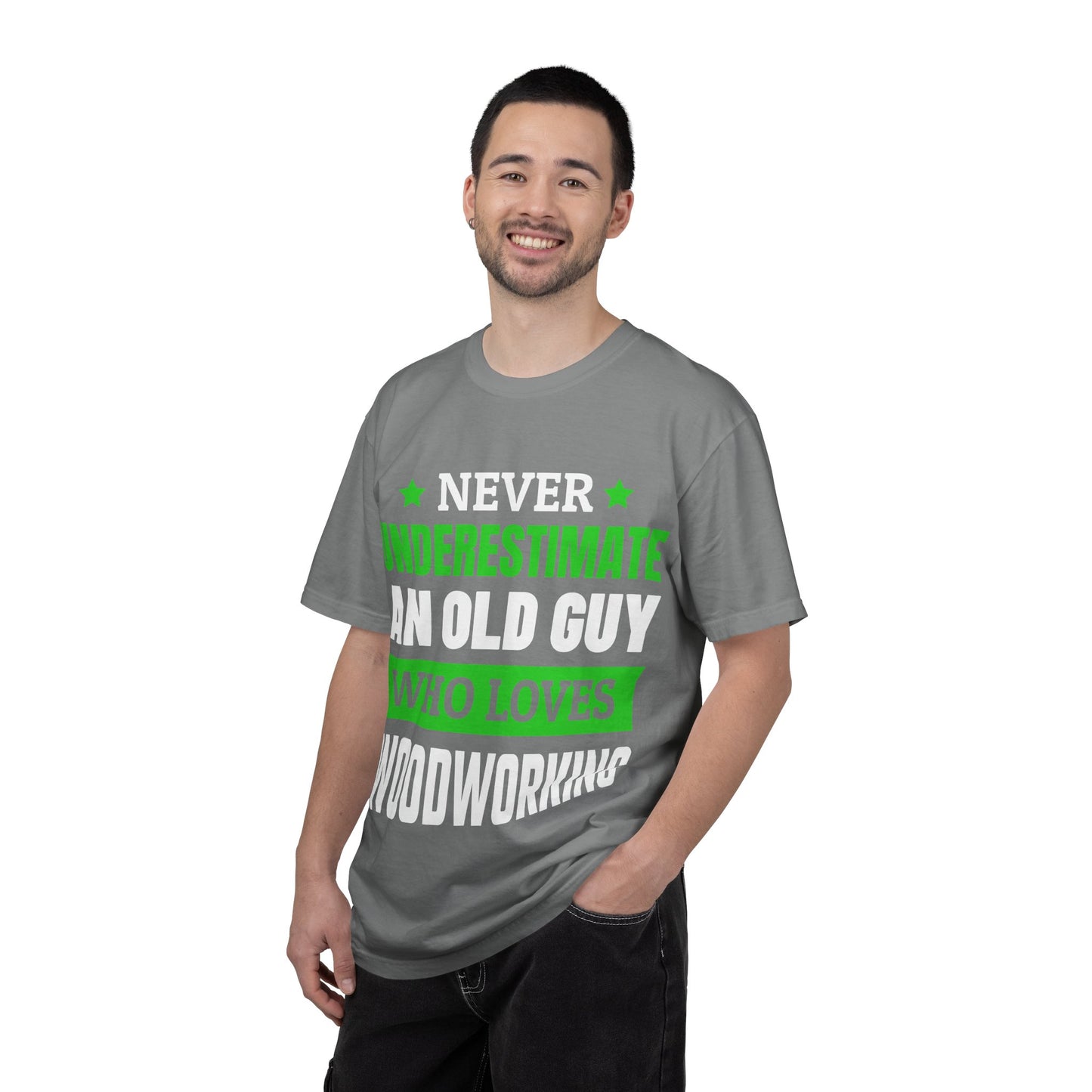 Never Underestimate An Old Guy Who Loves Woodworking T-Shirt