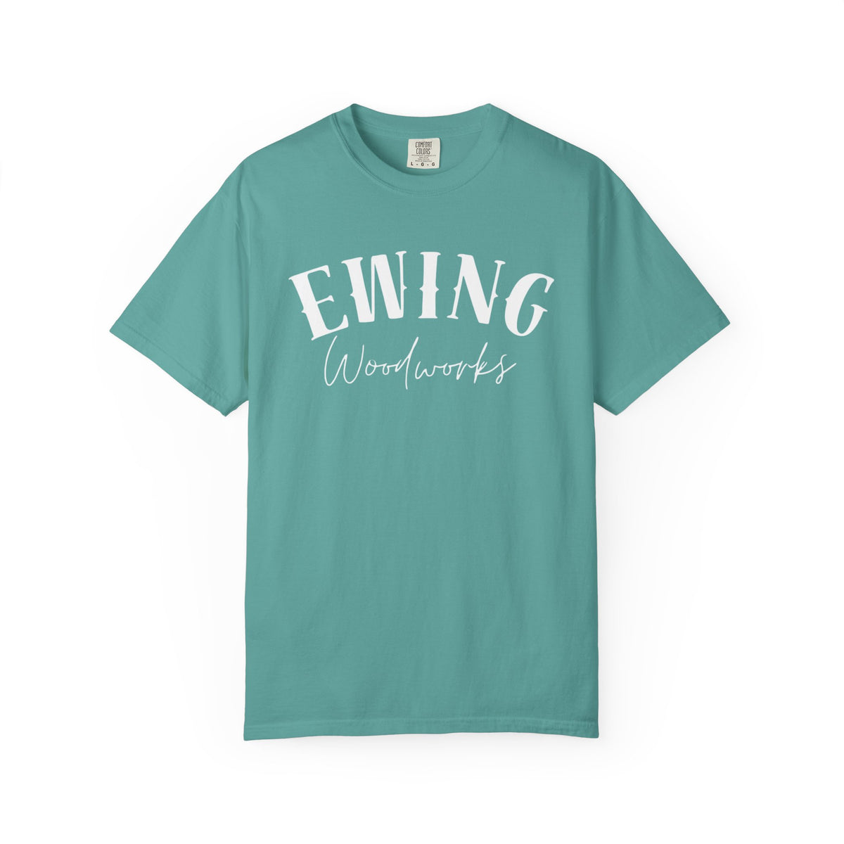 Ewing Woodworks Logo T-Shirt — Garment-Dyed Casual Tee