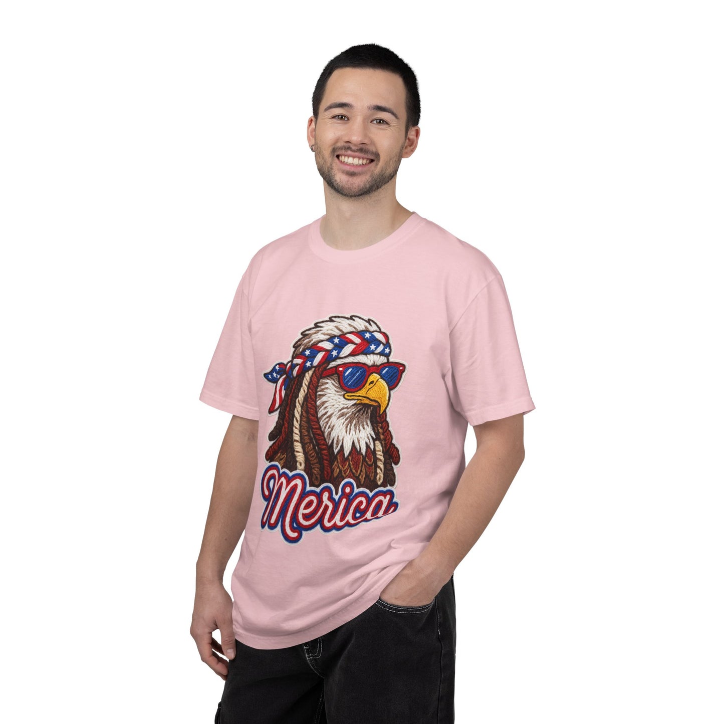 Merica Bald Eagle T-Shirt — Patriotic 'Merica Graphic Tee for 4th of July