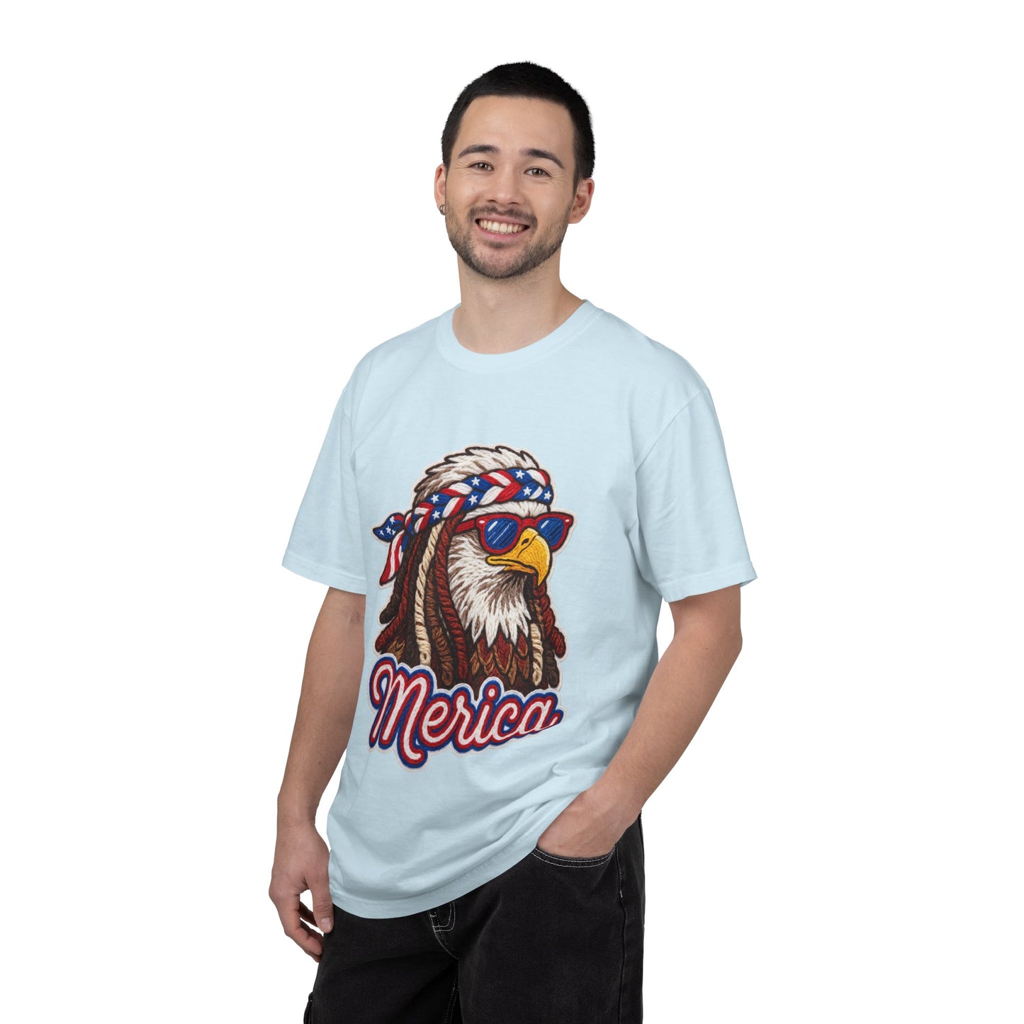 Merica Bald Eagle T-Shirt — Patriotic 'Merica Graphic Tee for 4th of July