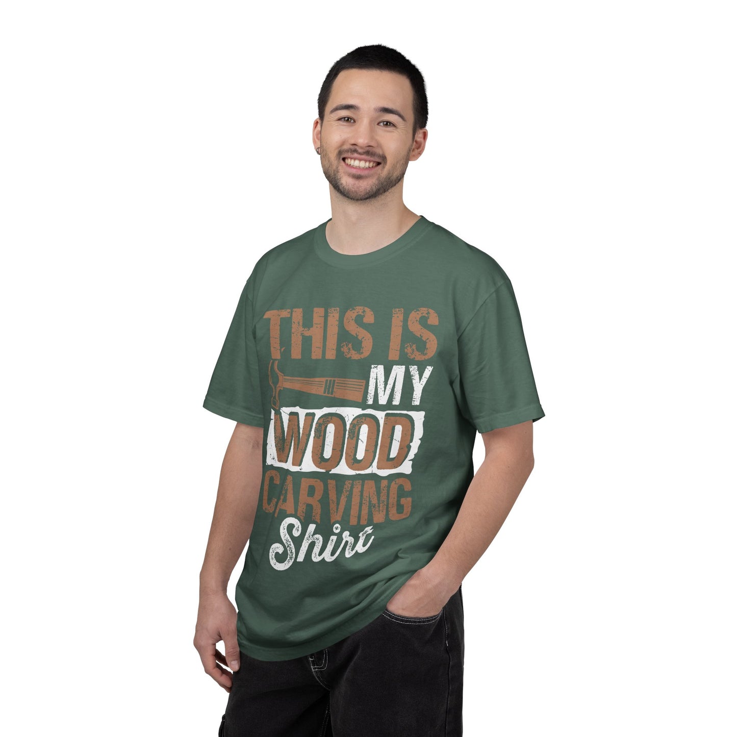 Wood Carving T-Shirt — "This Is My Wood Carving Shirt" Graphic Tee for Woodworkers