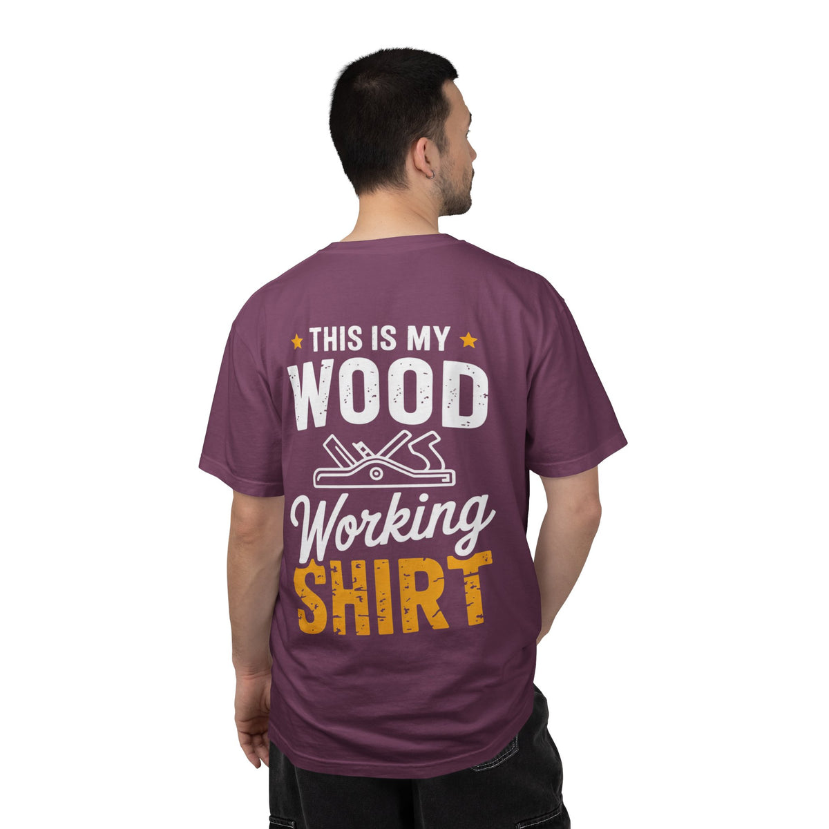 Woodworking T-Shirt — "This Is My Woodworking Shirt" Garment-Dyed Tee (Ewing Woodworks)
