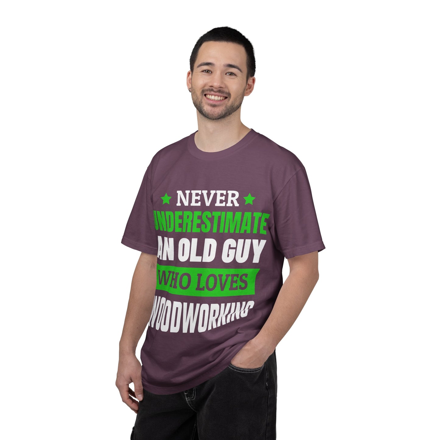 Never Underestimate An Old Guy Who Loves Woodworking T-Shirt