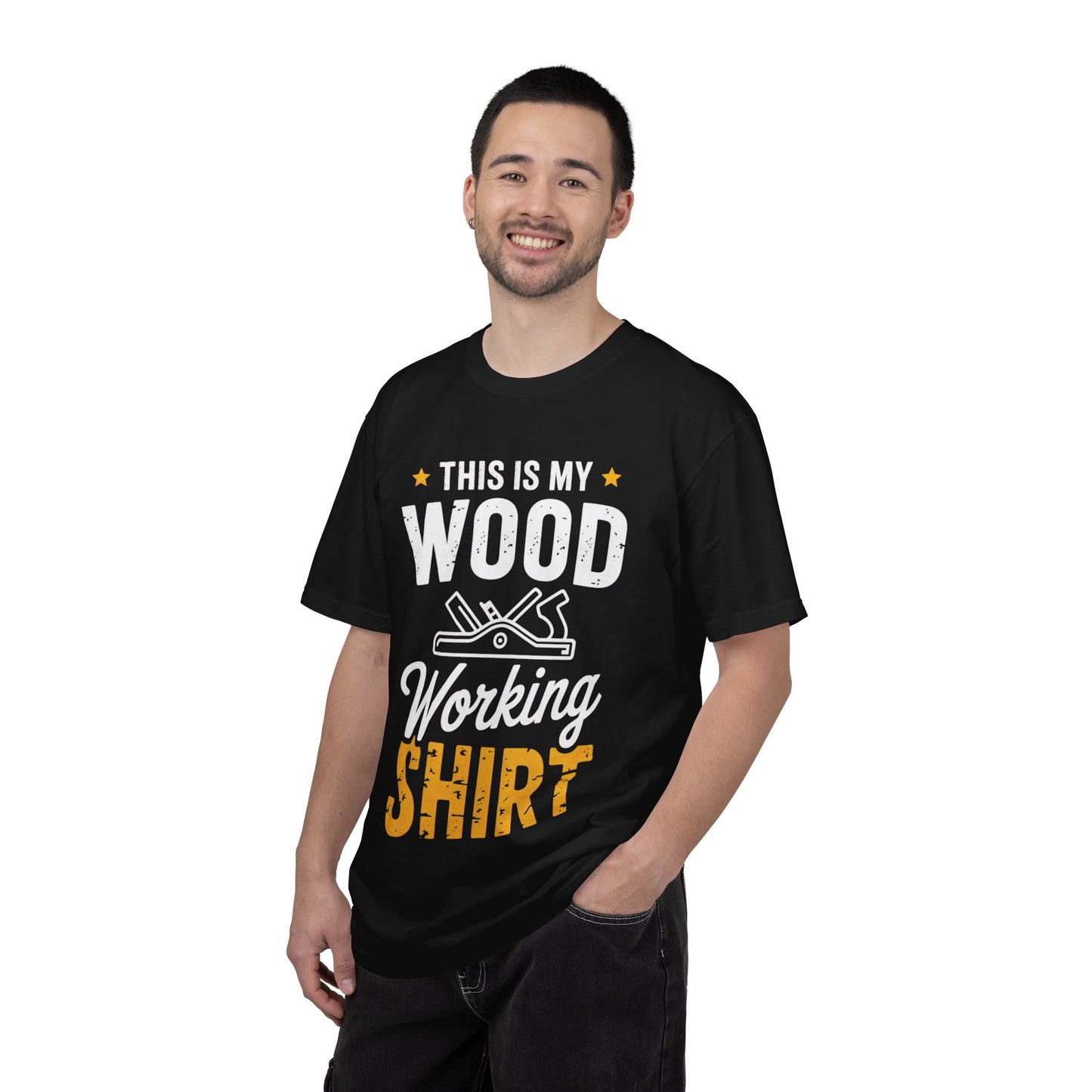 Woodworking Shirt — “This Is My Wood Working Shirt” Graphic Tee for Carpenters & DIYers