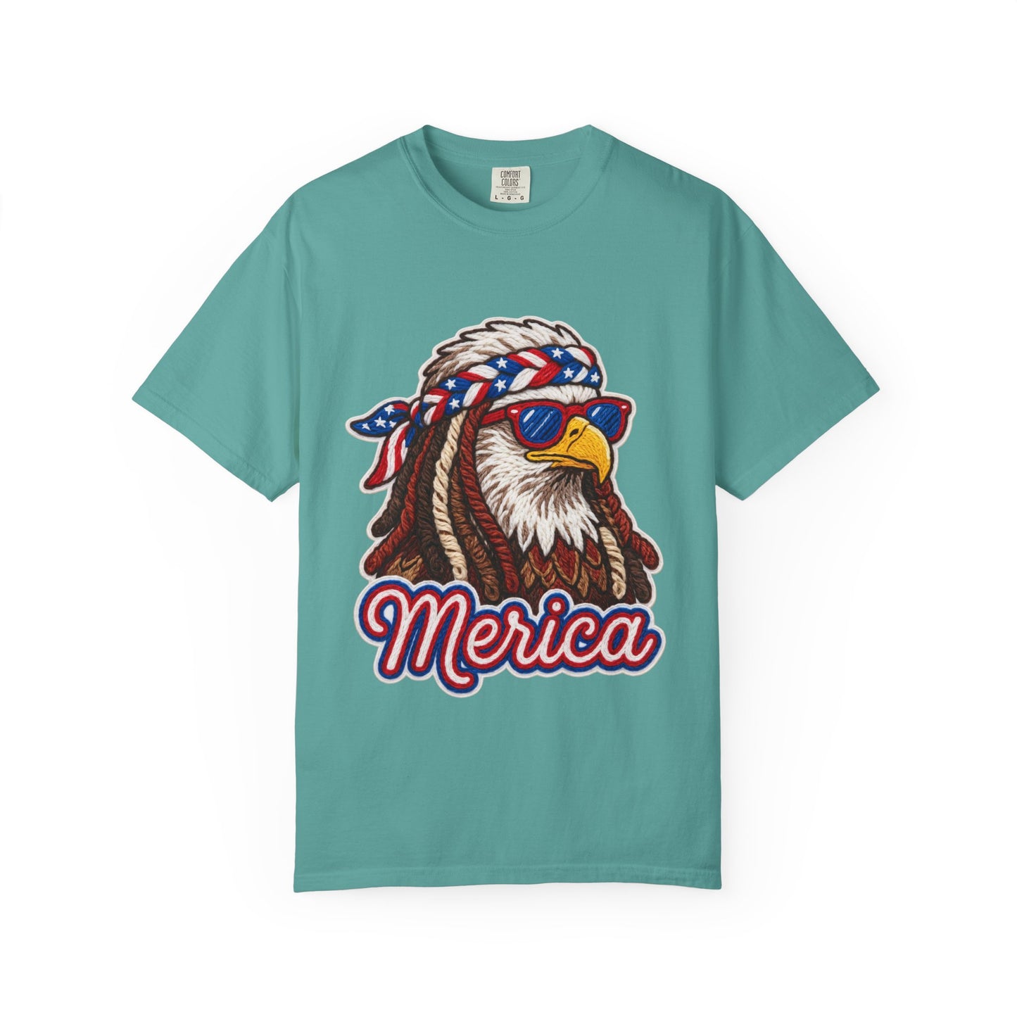 Merica Bald Eagle T-Shirt — Patriotic 'Merica Graphic Tee for 4th of July