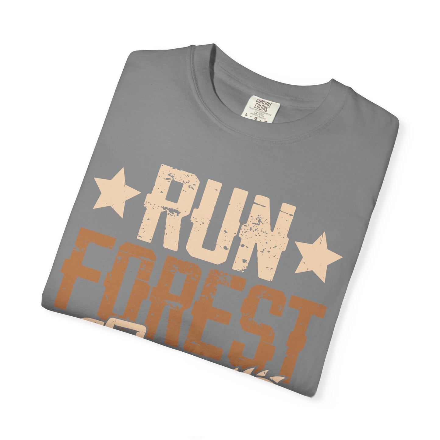 Run Forest Run Chainsaw T-Shirt — Funny Retro Lumberjack Tee
