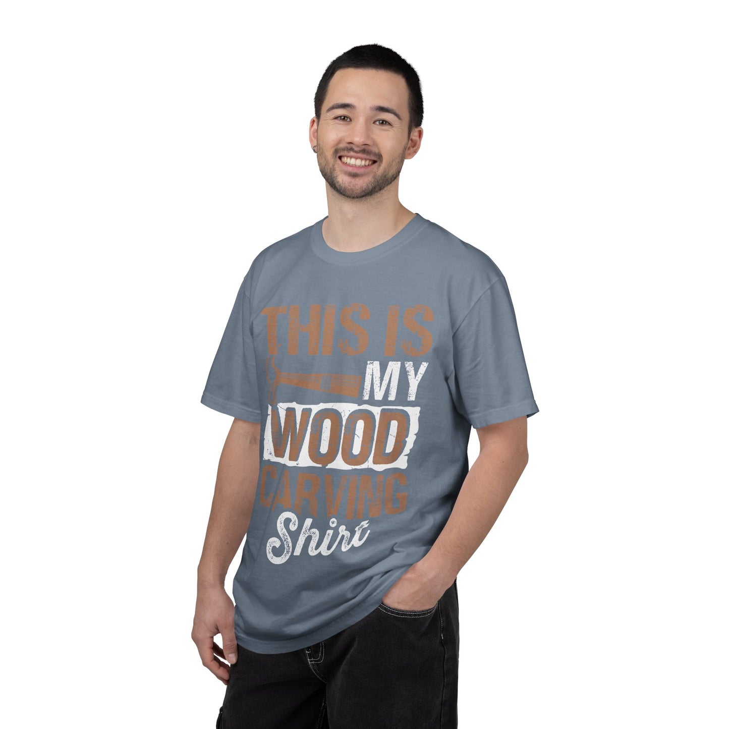 Wood Carving T-Shirt — "This Is My Wood Carving Shirt" Graphic Tee for Woodworkers