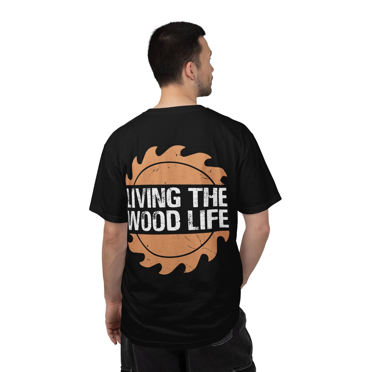 Woodworker T-Shirt — "Living The Wood Life" Garment-Dyed Tee