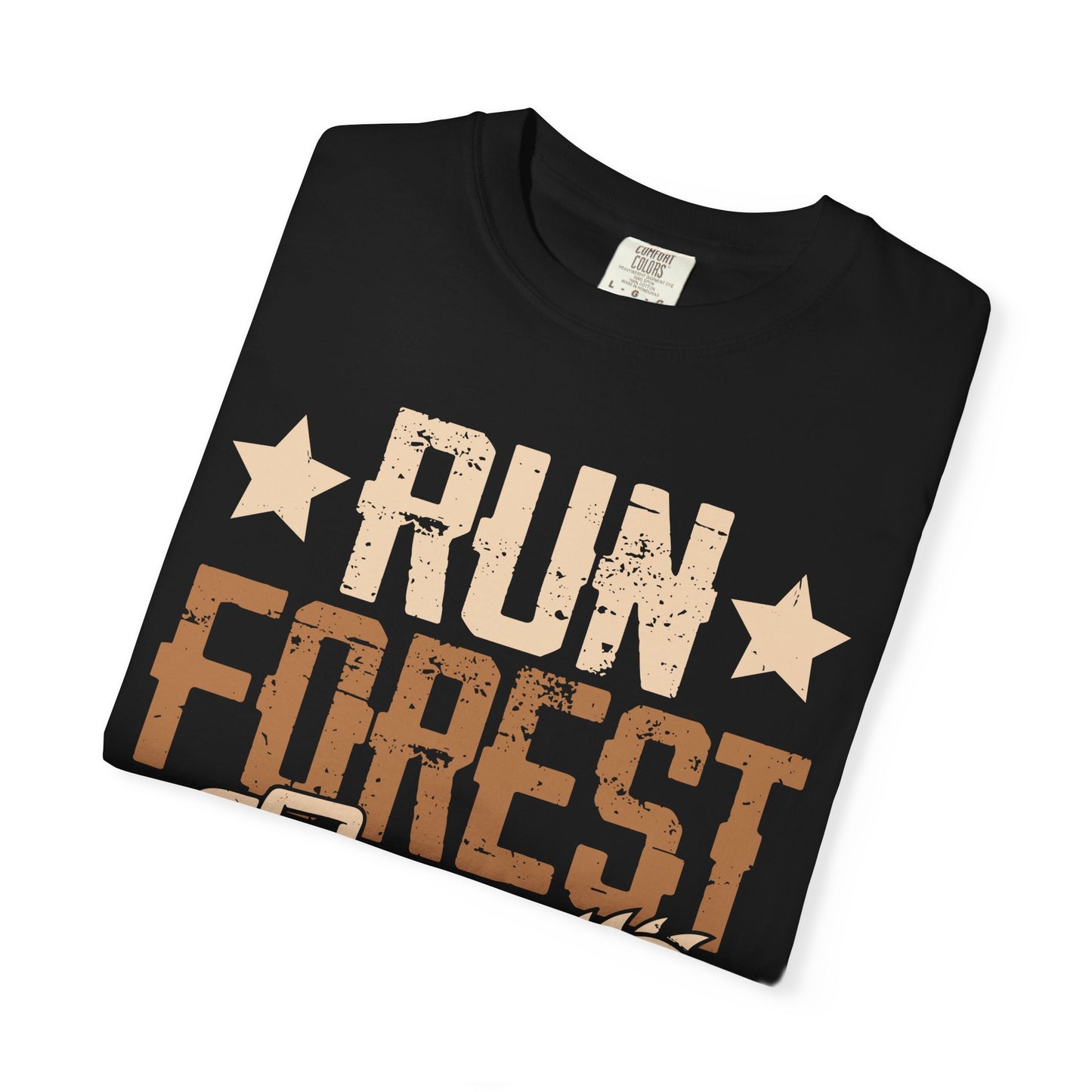 Run Forest Run Chainsaw T-Shirt — Funny Retro Lumberjack Tee