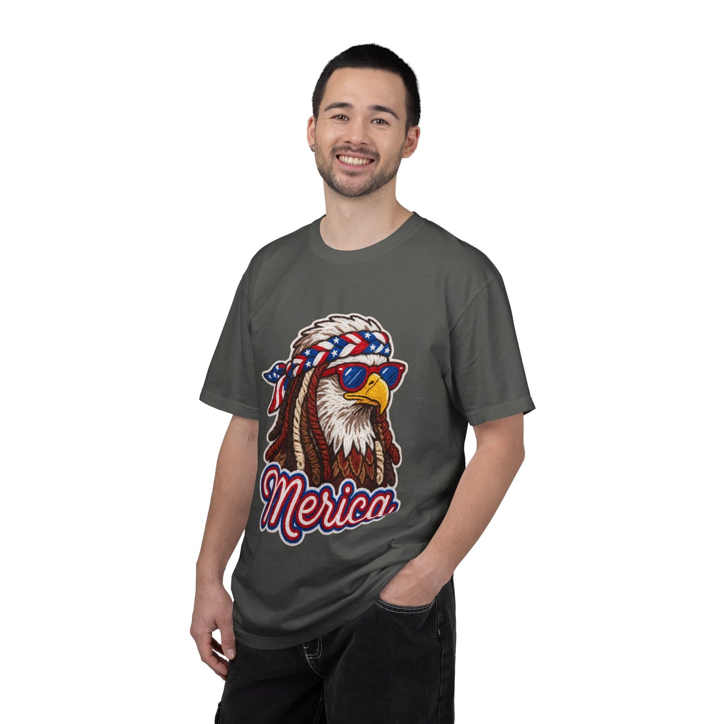 Merica Bald Eagle T-Shirt — Patriotic 'Merica Graphic Tee for 4th of July