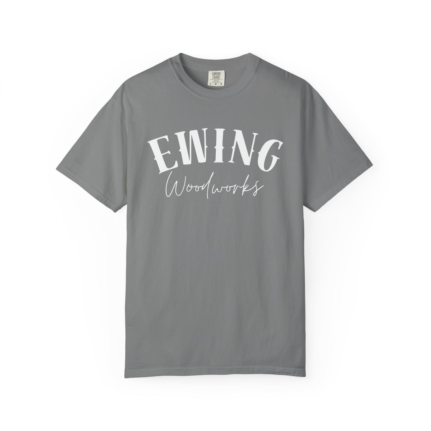 Woodworking T-Shirt — "This Is My Woodworking Shirt" Garment-Dyed Tee (Ewing Woodworks)