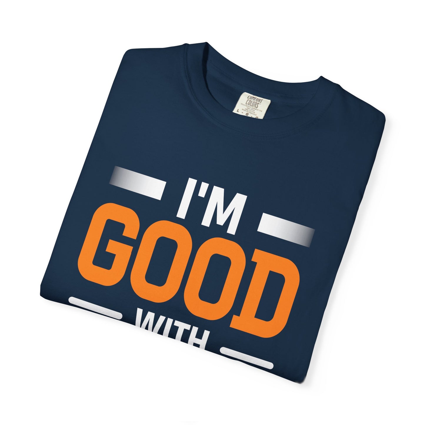 I'm Good With Wood T-Shirt — Funny Woodworker Saw Blade Tee