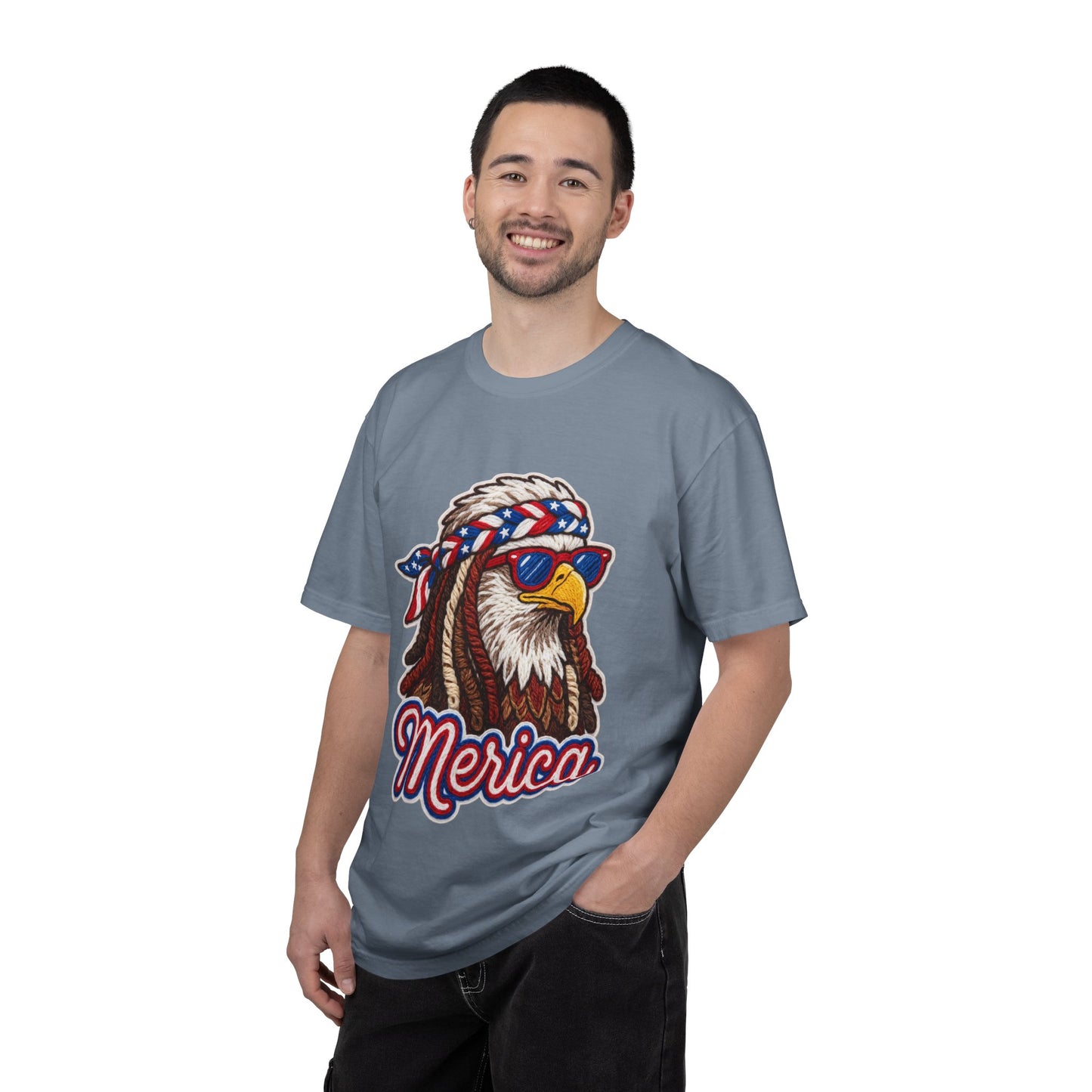 Merica Bald Eagle T-Shirt — Patriotic 'Merica Graphic Tee for 4th of July