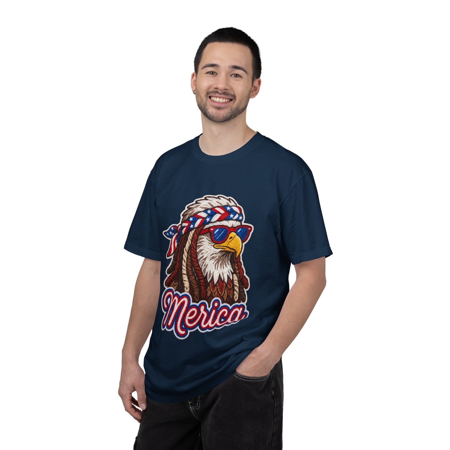 Merica Bald Eagle T-Shirt — Patriotic 'Merica Graphic Tee for 4th of July