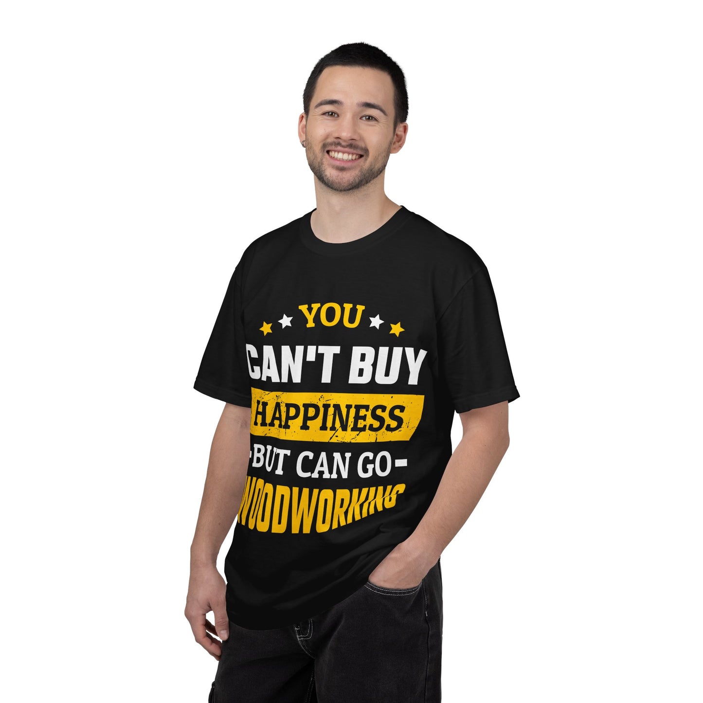 Woodworking T-Shirt - "You Can't Buy Happiness But Can Go Woodworking" Graphic Tee