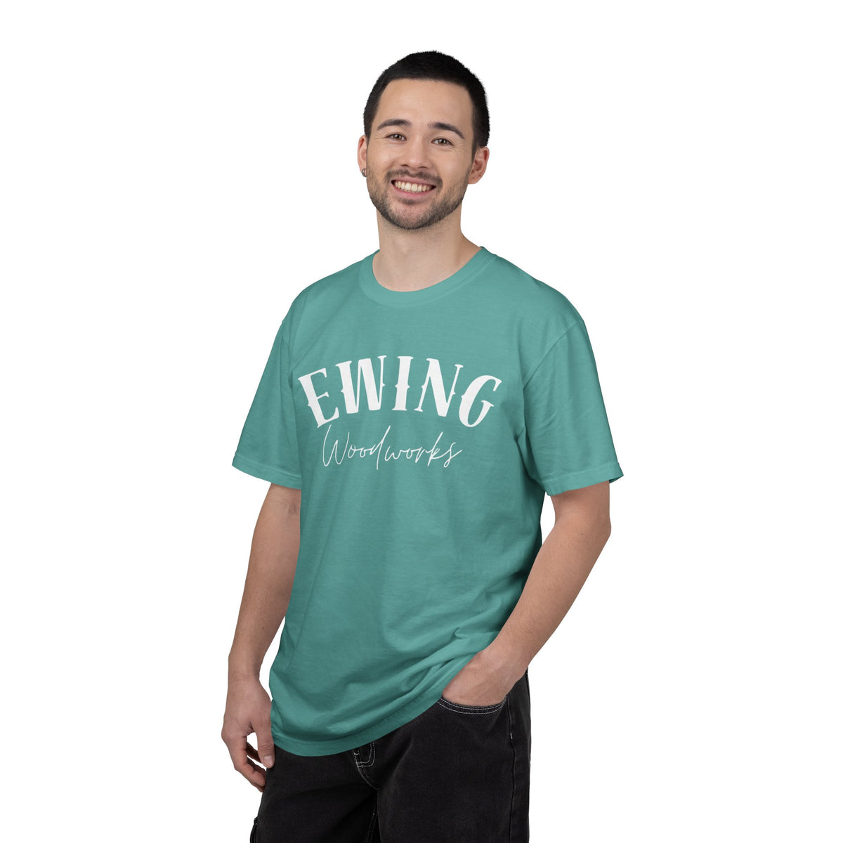 Woodworking T-Shirt — "This Is My Woodworking Shirt" Garment-Dyed Tee (Ewing Woodworks)