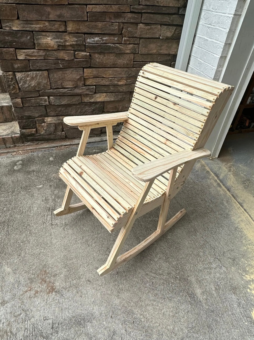 Fence Picket Rocking Chair CNC Plans – Carbide Create File | Digital Download for Woodworkers