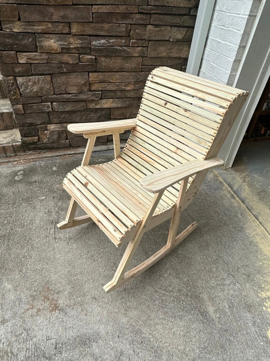 Fence Picket Rocking Chair CNC Plans – Carbide Create File | Digital Download for Woodworkers