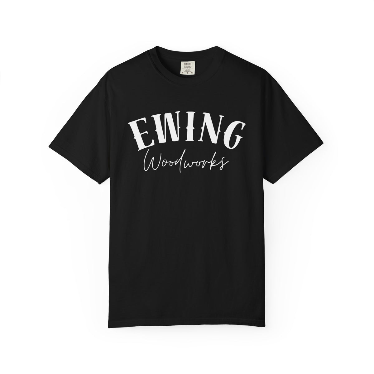 Ewing Woodworks Logo T-Shirt — Garment-Dyed Casual Tee