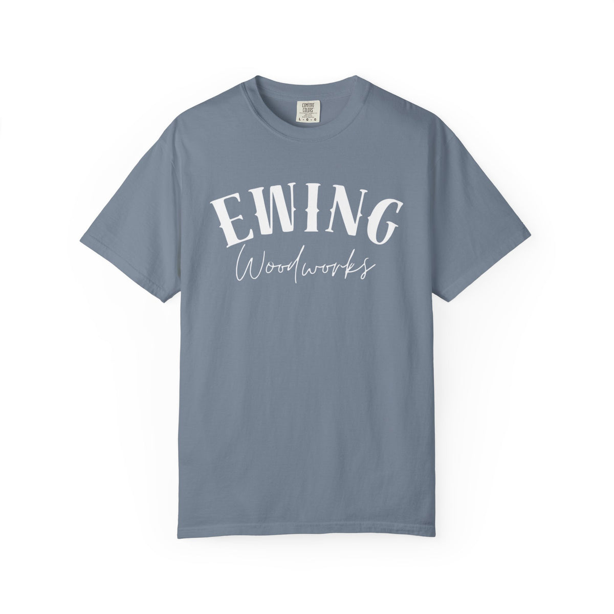 Ewing Woodworks Logo T-Shirt — Garment-Dyed Casual Tee