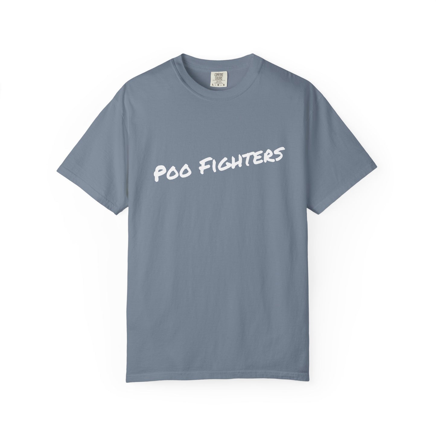 Poo Fighters Funny Yard Cleanup T-Shirt – 'Your Clean Yard Heroes' Graphic Tee