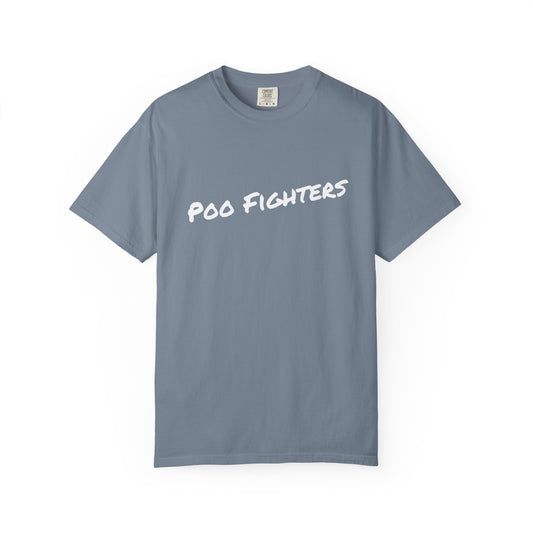 Poo Fighters Funny Yard Cleanup T-Shirt – 'Your Clean Yard Heroes' Graphic Tee