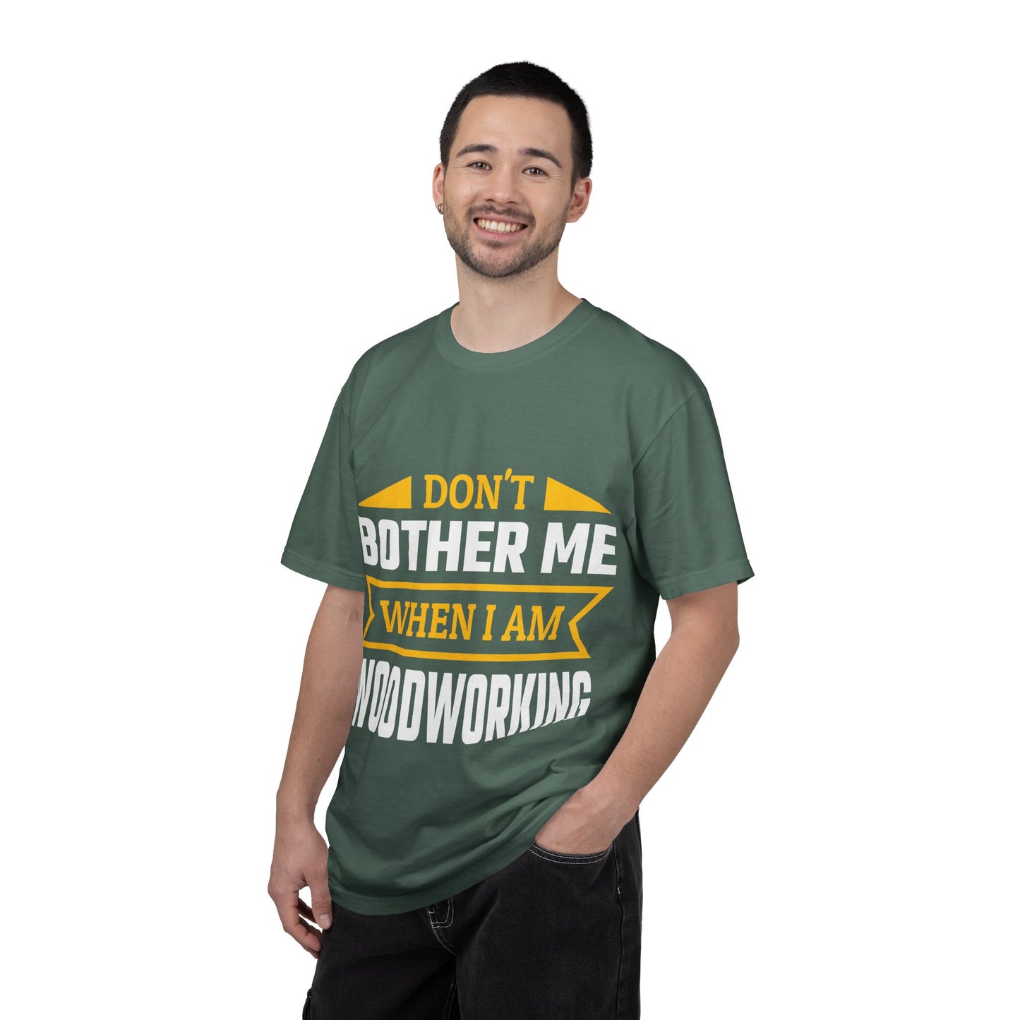 Woodworking T-Shirt — "Don't Bother Me When I Am Woodworking" Graphic Tee