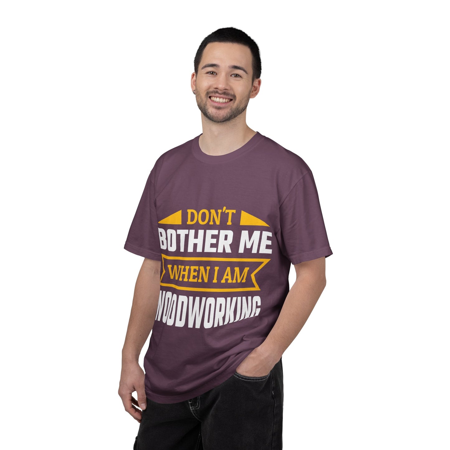 Woodworking T-Shirt — "Don't Bother Me When I Am Woodworking" Graphic Tee