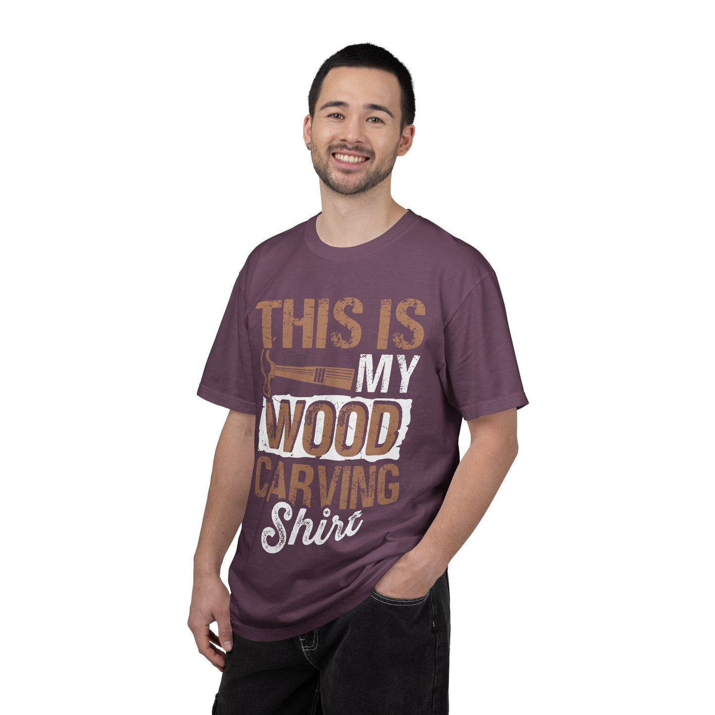 Wood Carving T-Shirt — "This Is My Wood Carving Shirt" Graphic Tee for Woodworkers