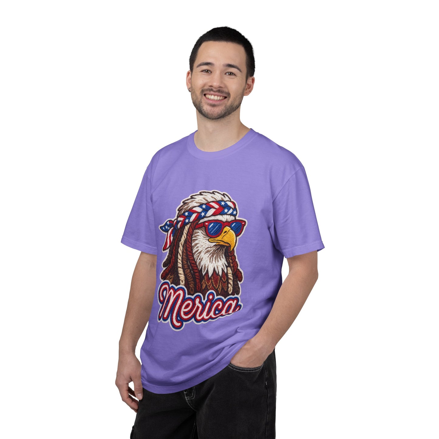 Merica Bald Eagle T-Shirt — Patriotic 'Merica Graphic Tee for 4th of July