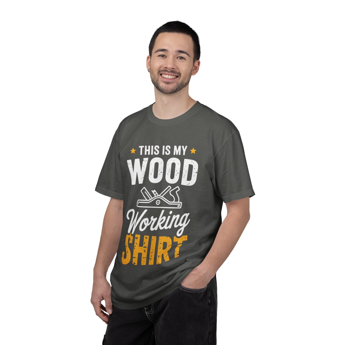 Woodworking Shirt — “This Is My Wood Working Shirt” Graphic Tee for Carpenters & DIYers