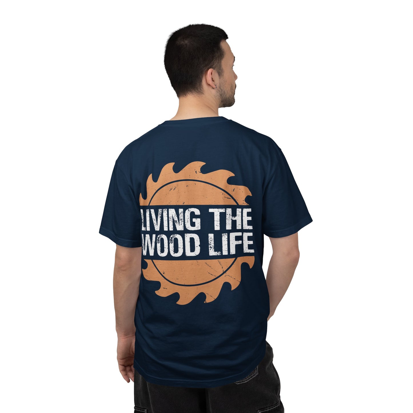 Woodworker T-Shirt — "Living The Wood Life" Garment-Dyed Tee