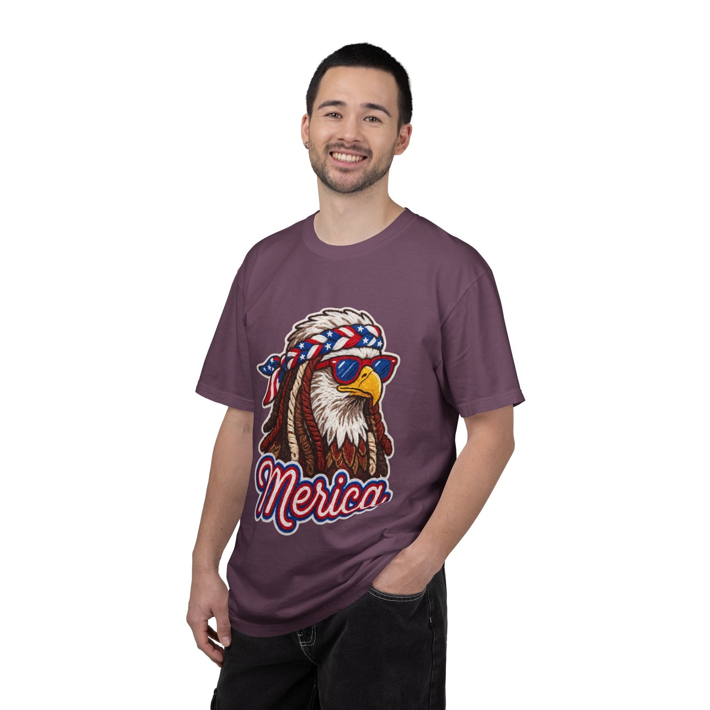 Merica Bald Eagle T-Shirt — Patriotic 'Merica Graphic Tee for 4th of July