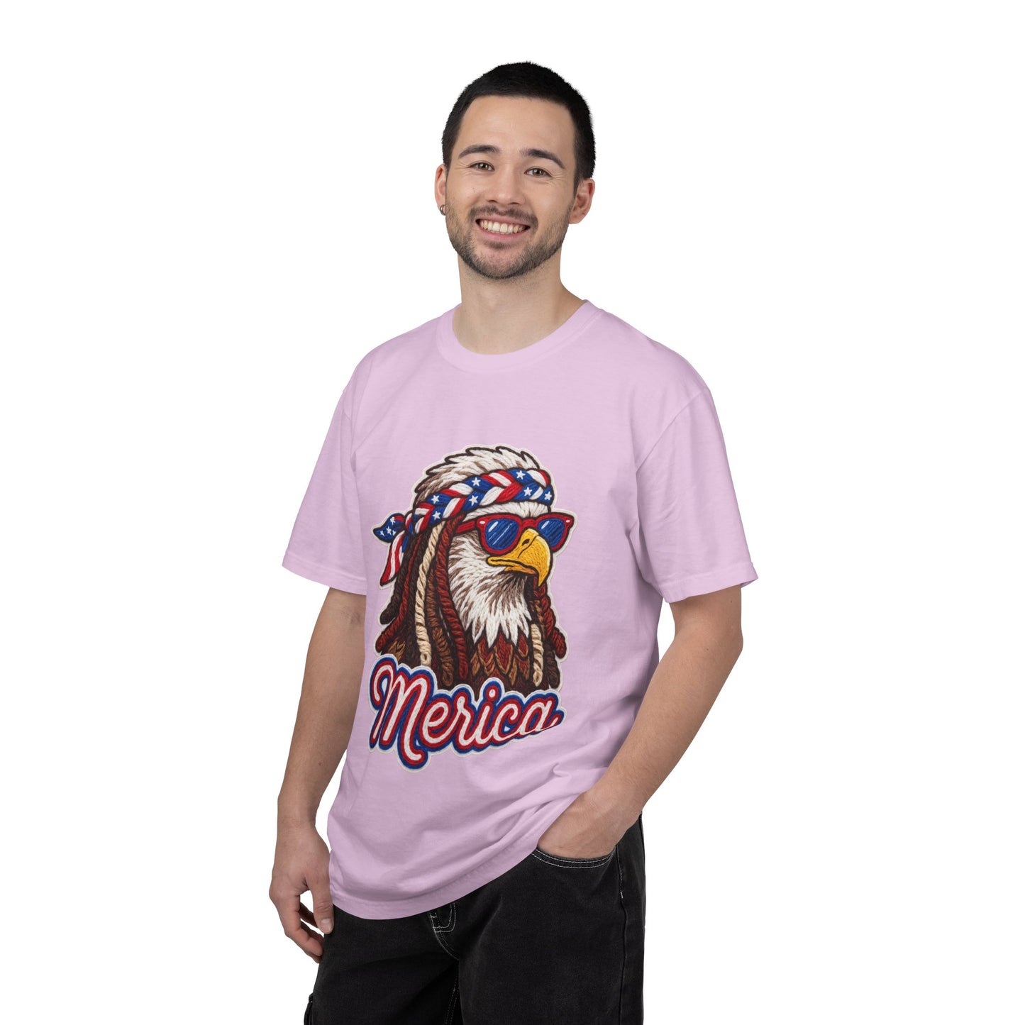 Merica Bald Eagle T-Shirt — Patriotic 'Merica Graphic Tee for 4th of July
