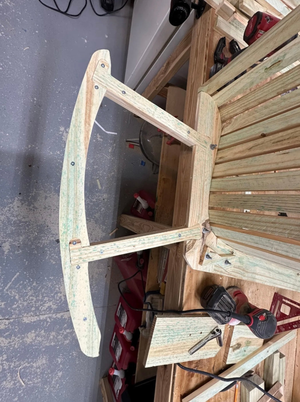 Fence Picket Rocking Chair CNC Plans – Carbide Create File | Digital Download for Woodworkers